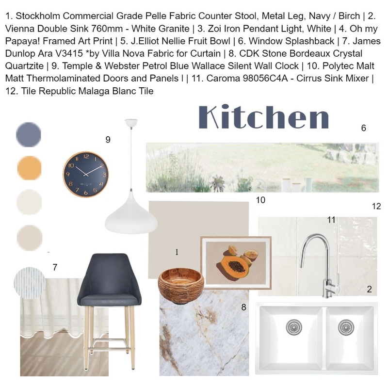 Kitchen Mood Board by sano.campos@hotmail.com on Style Sourcebook