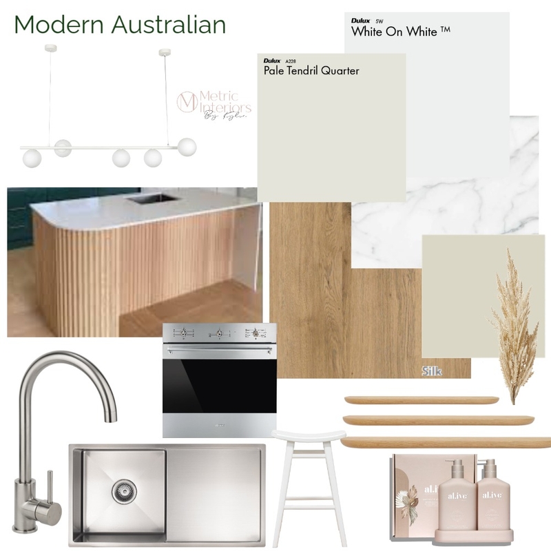 Nova Gardens Kitchen Mood Board by Metric Interiors By Kylie on Style Sourcebook