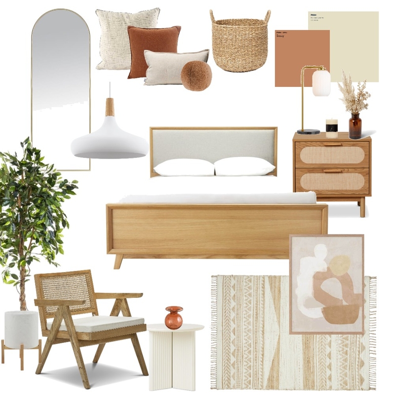 BOHO BEDROOM Mood Board by eleni xatzi on Style Sourcebook