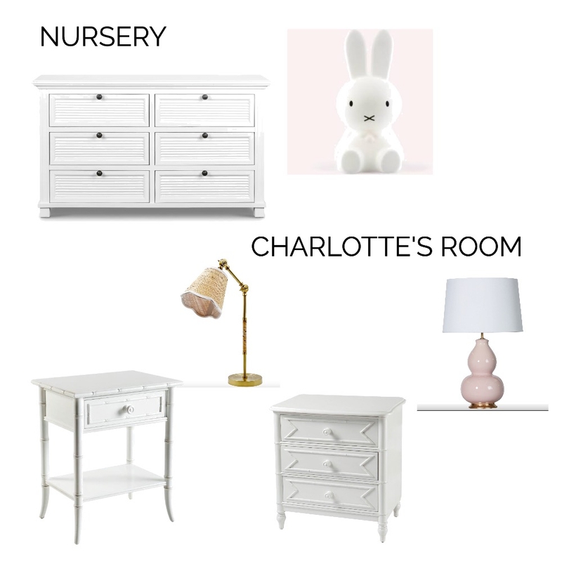 Charlotte's Room/ Nursery - Downes Street Mood Board by ROSESTTRADINGCO on Style Sourcebook