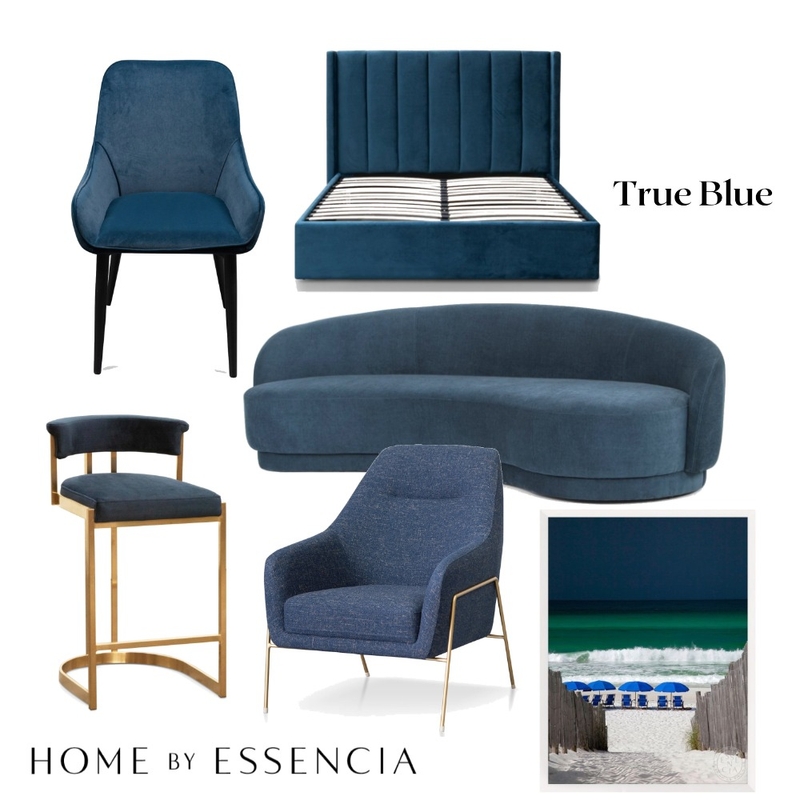 Blue Buys Mood Board by Essencia Interiors on Style Sourcebook