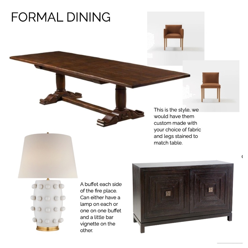 Formal Dining Room - Downes Street Mood Board by ROSESTTRADINGCO on Style Sourcebook