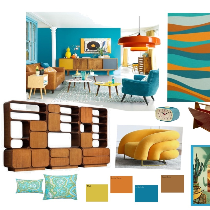 Retro Mood Board by AngieWard on Style Sourcebook