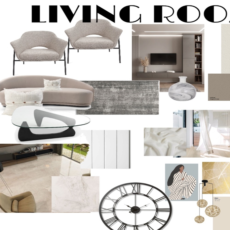 LIVING ROOM SEM2 Mood Board by bhoomi on Style Sourcebook