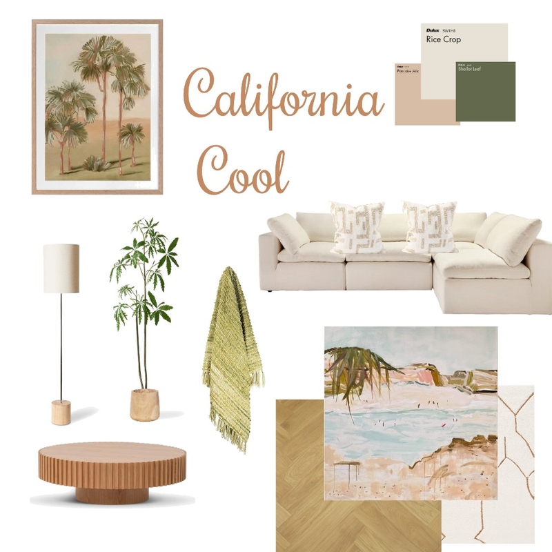 California Cool Mood Board Mood Board by hz809@hotmail.com on Style Sourcebook