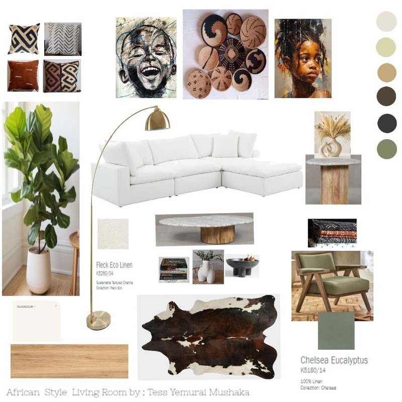 IDI ASSIGNMENT 3 - African Style Living Room - Tess Mushaka Mood Board by Tess Yemurai Mushaka on Style Sourcebook