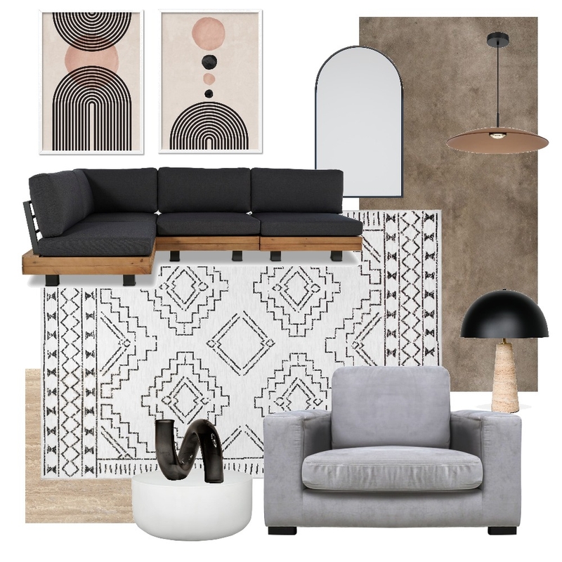 Kindred Leeroy White Mood Board by Unitex Rugs on Style Sourcebook