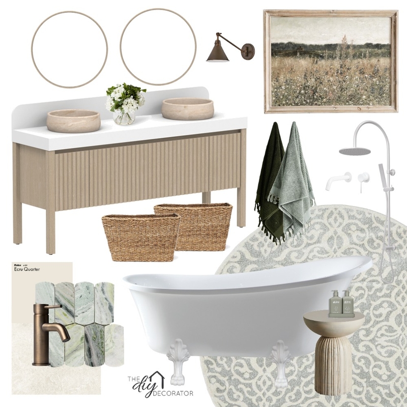 Farmhouse bathroom Mood Board by Thediydecorator on Style Sourcebook