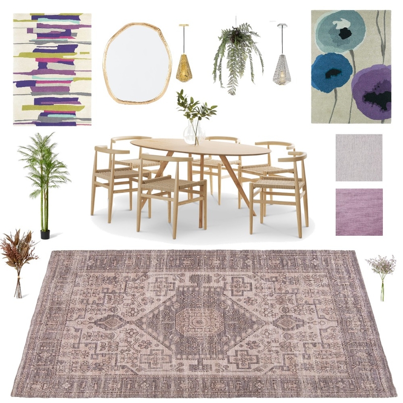 Sagittarius: Purple Influence (dining) by Wendy Mood Board by Miss Amara on Style Sourcebook