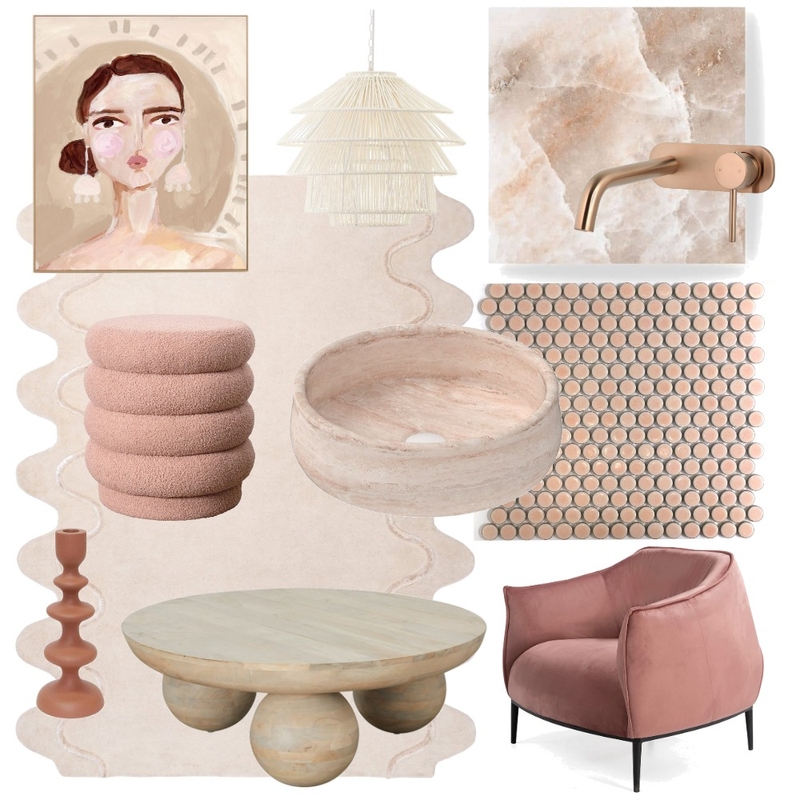 Pink Sunday Mood Board by Evoke Interior Decorating on Style Sourcebook