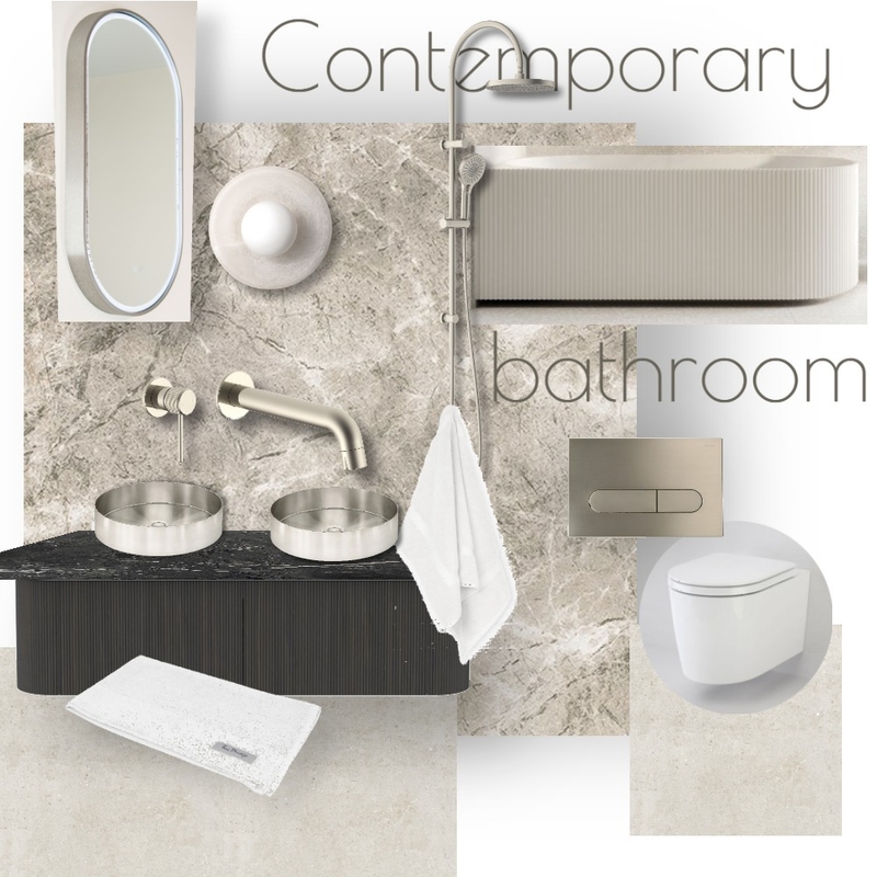 Soft contemporary bathroom Mood Board by Ayesha on Style Sourcebook