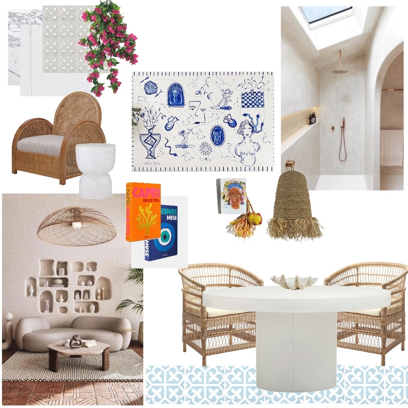 Mediterranean Mood Board by Phoebe Kenelley on Style Sourcebook