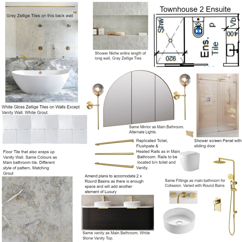 Cheryl Townhouse 2 Ensuite Mood Board by staged design on Style Sourcebook