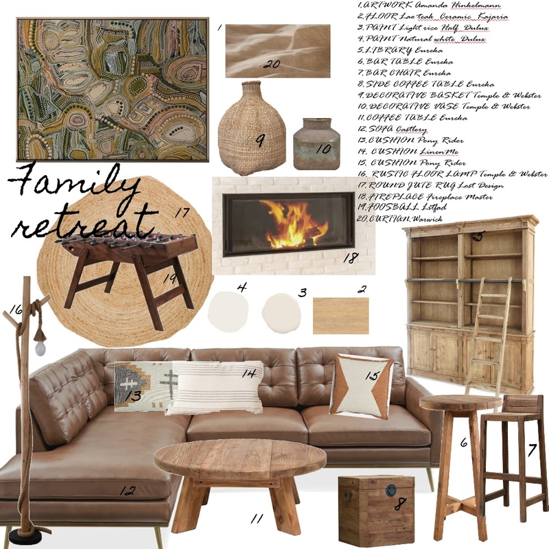 18_Rustic Sample Board_ Manuel Nesta_ Mood Board by manu' on Style Sourcebook