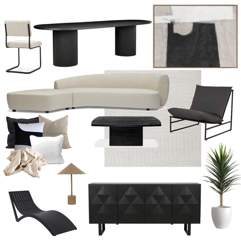 Modern Monochrome Mood Board by HELLO@CASARAE.COM.AU on Style Sourcebook