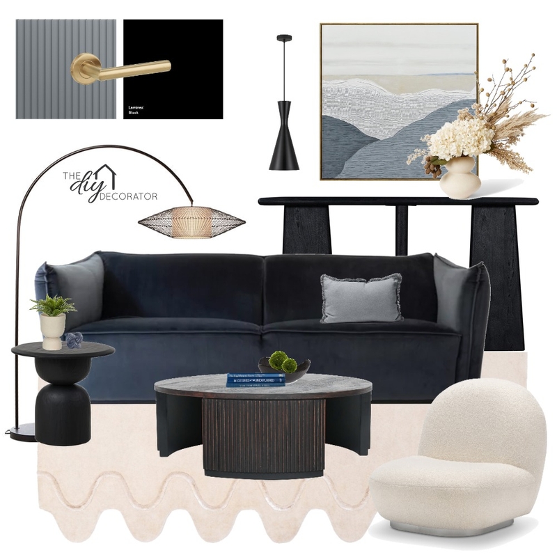 Moody blues Mood Board by Thediydecorator on Style Sourcebook