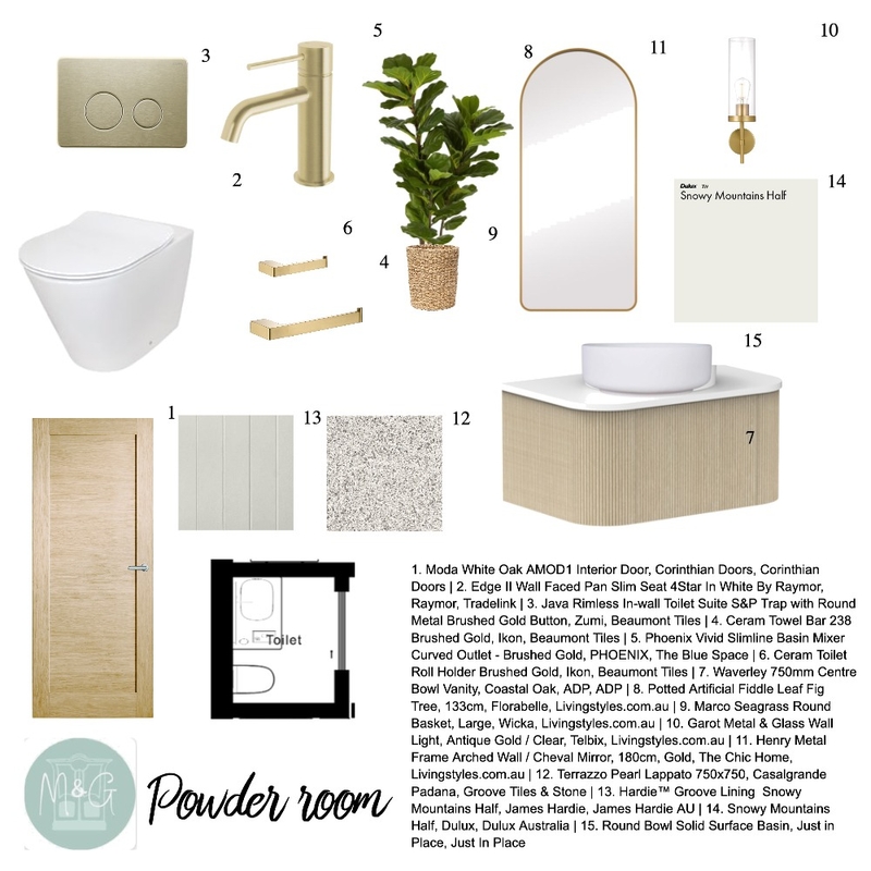 Powder room Mood Board by marleyandgus on Style Sourcebook