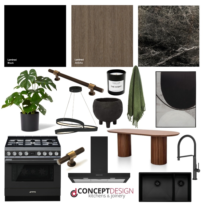 Dark Kitchen Mood Board by Concept Design Kitchens & Joinery on Style Sourcebook