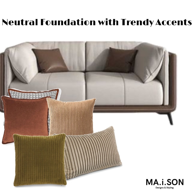 Neutral Foundation with Trendy Accents - Sofa Mood Board by JanetM on Style Sourcebook