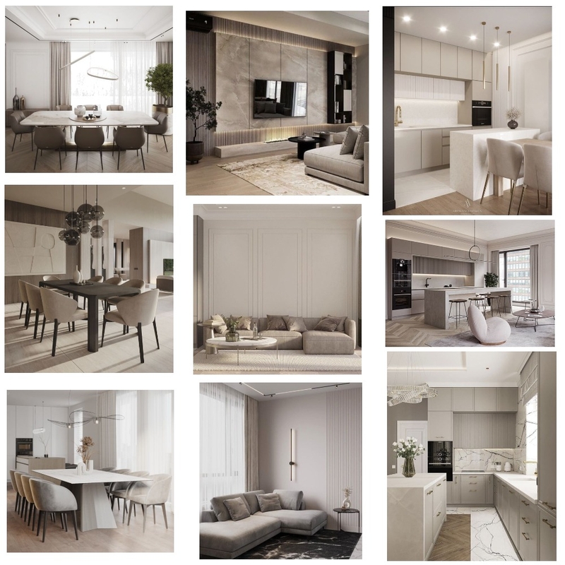 Light Luxury Living Room Interior Mood Board by Elen Babayan on Style Sourcebook