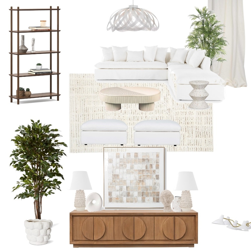 Coastal Luxe Living Room Mood Board by miedore on Style Sourcebook