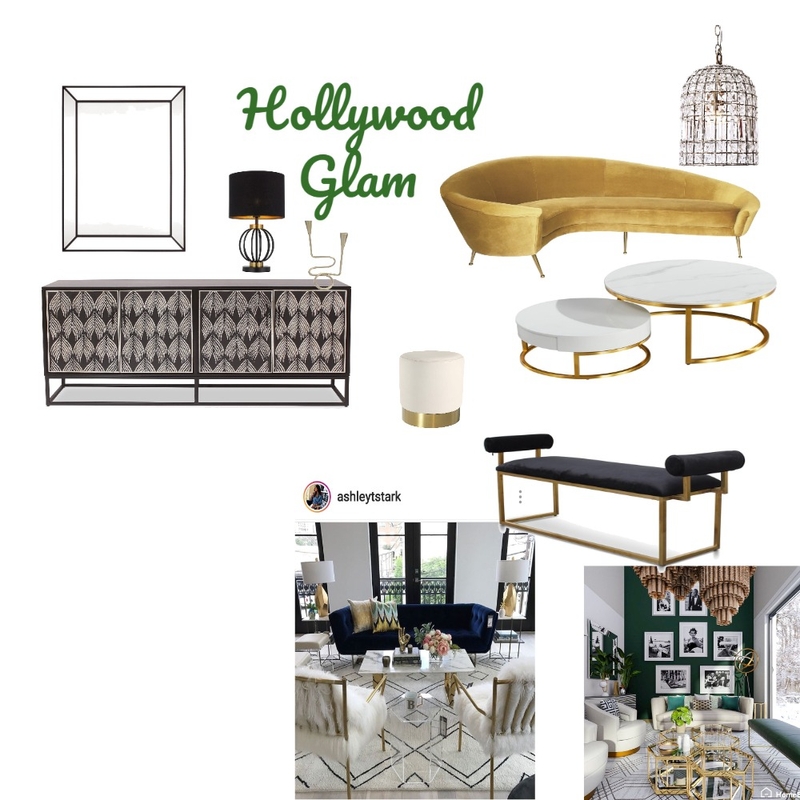 HOLLYWOOD GLAM Mood Board by ASPEIRONE on Style Sourcebook