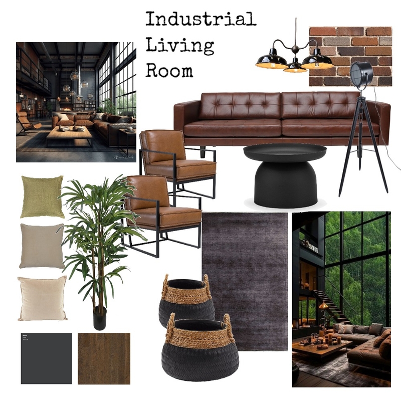 INDUSTRIAL MOOD BOARD Mood Board by Pracha1420 on Style Sourcebook