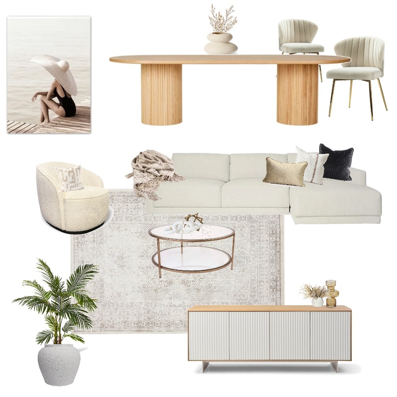 Treeby glam living & dining Mood Board by Amanda Lee Interiors on Style Sourcebook