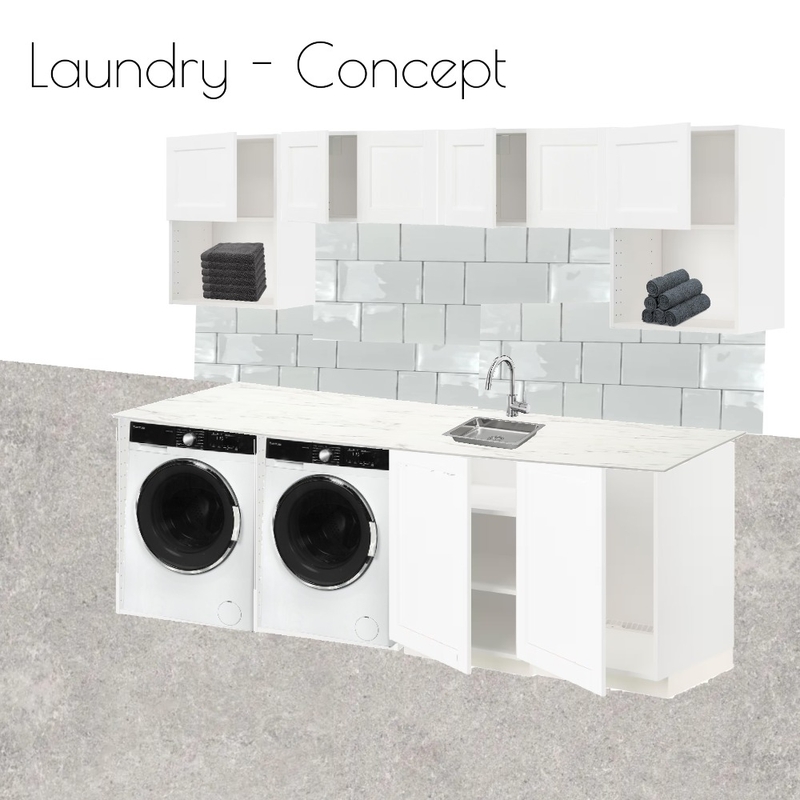 Laundry - Concept Mood Board by Libby Malecki Designs on Style Sourcebook