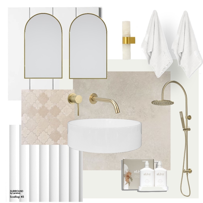 Ensuite Mood Board by Villa Ta Lumi on Style Sourcebook