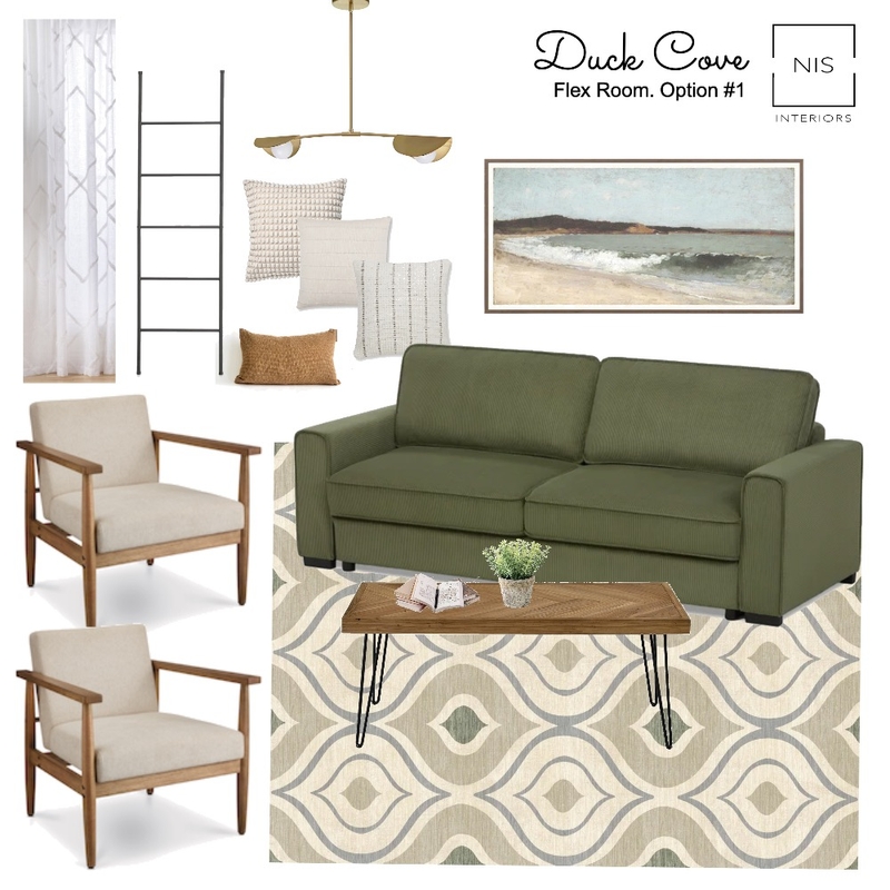 Duck Cove - Flex Room (option #1) Mood Board by Nis Interiors on Style Sourcebook