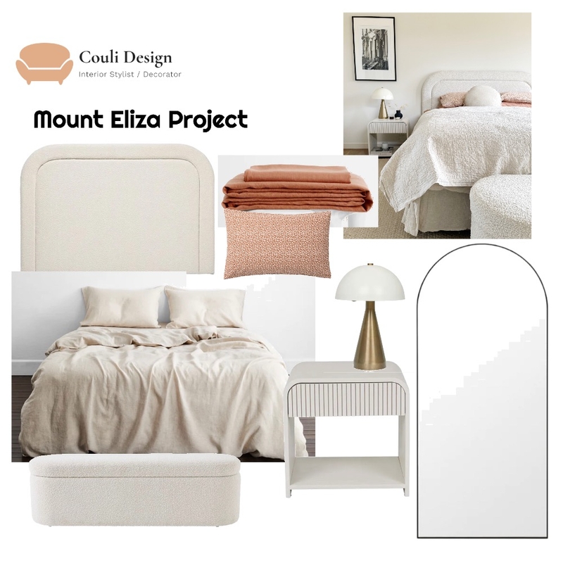 Mount Eliza Restyle Bedroom Project Mood Board by Couli Design Interior Decorator on Style Sourcebook