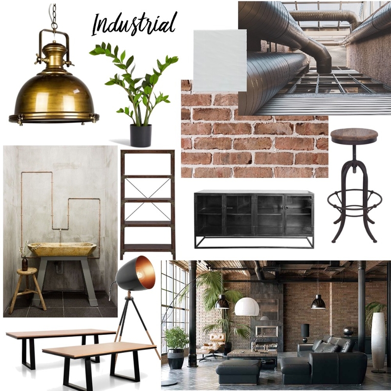 Industrial Mood Board by Soft Spaces - Georgia Lee on Style Sourcebook