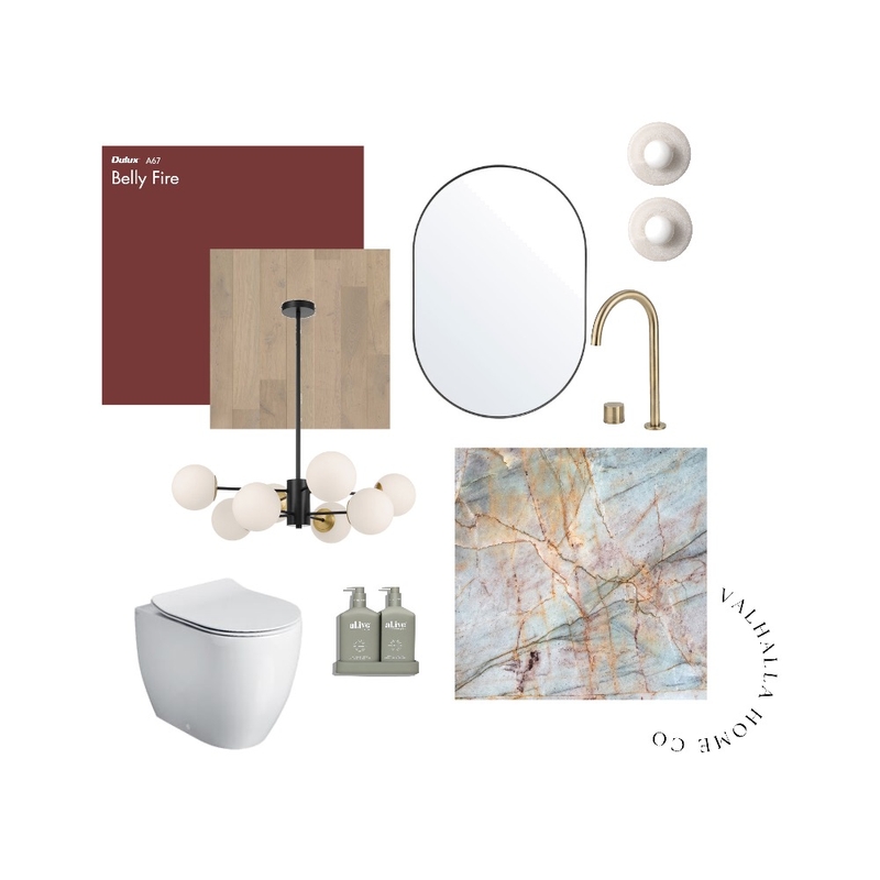 Opulent Powder Room Mood Board by Valhalla Home Co on Style Sourcebook