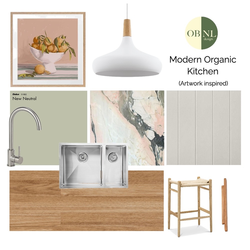 Modern Organic Kitchen Mood Board by hello@obnldesign.com on Style Sourcebook