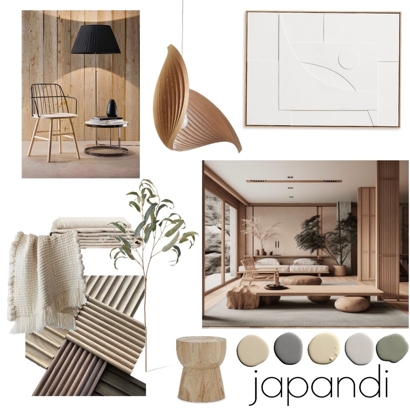 Japandi Design Style Board Mood Board by heidigrace on Style Sourcebook