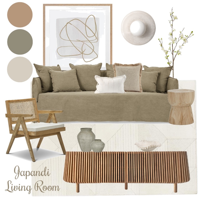 Japandi Mood Board Mood Board by Coastal Luxe on the hill on Style Sourcebook