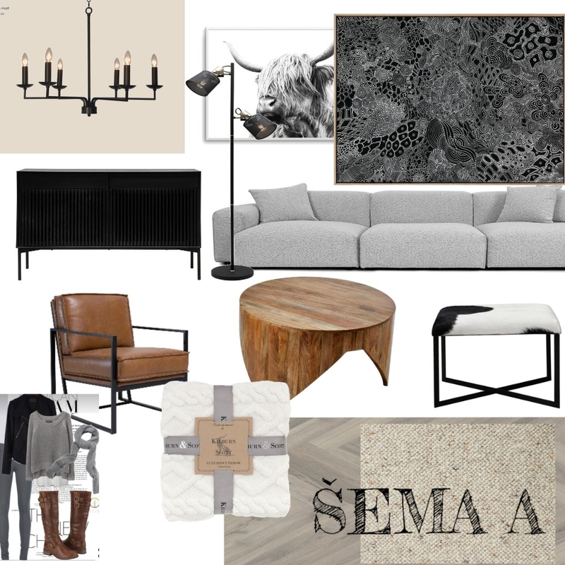 ŠEMA A DNEVNA SOBA Mood Board by majapaun on Style Sourcebook