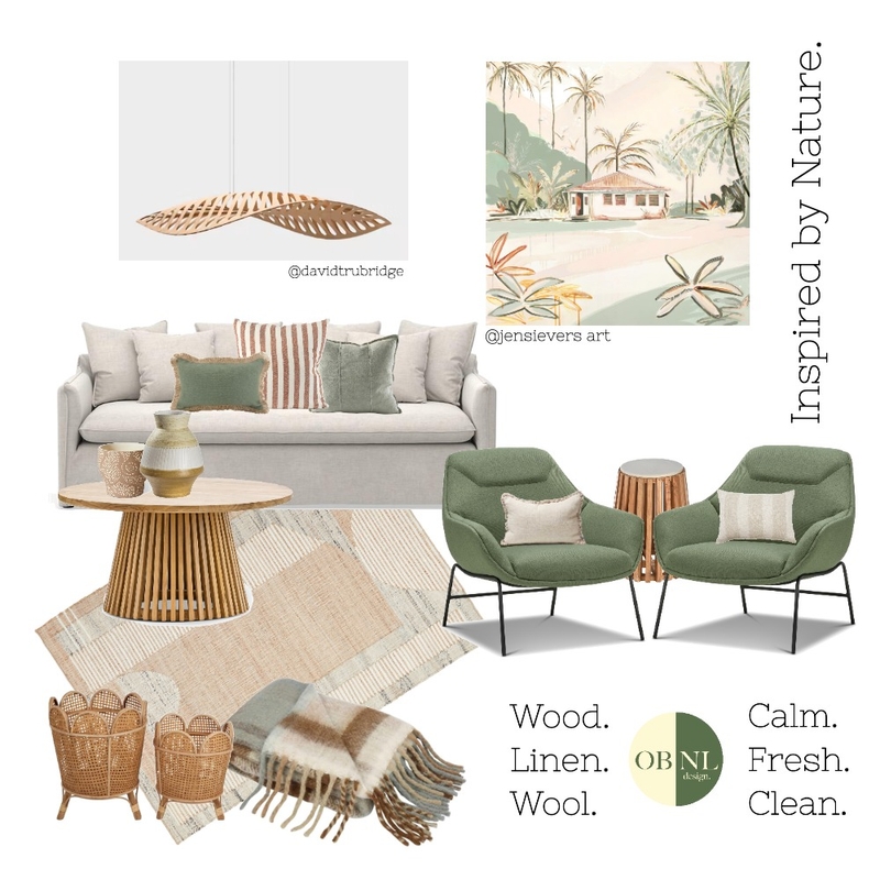 Inspired by Nature Mood Board by OBNL design on Style Sourcebook