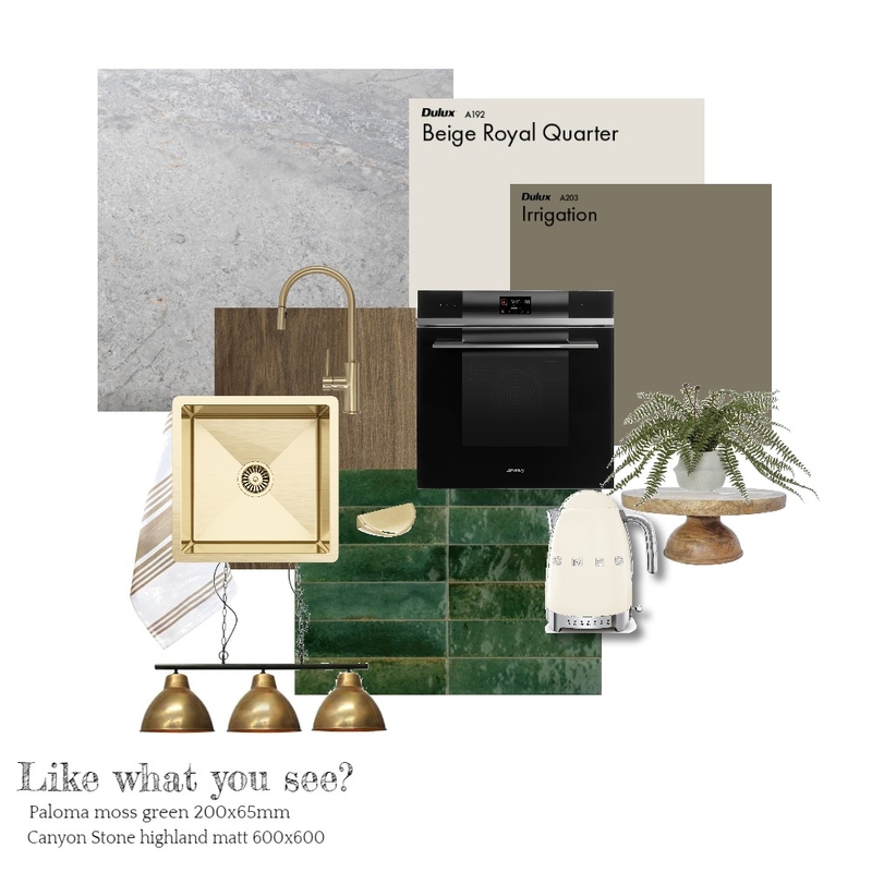 green kitchen Mood Board by Ella Maree Interiors on Style Sourcebook