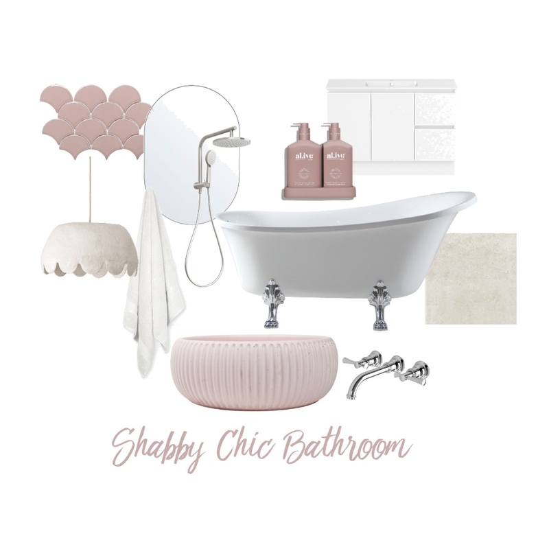 Shabby Chic Bathroom Mood Board by KaitlynG on Style Sourcebook