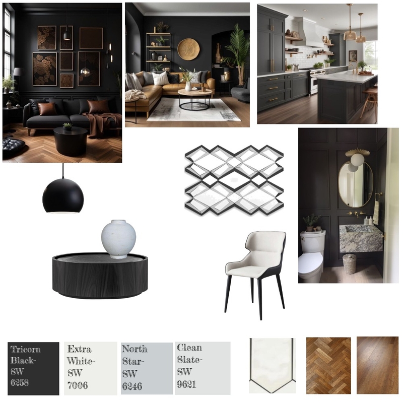 Achromatic Mood Board by Lkimbro on Style Sourcebook