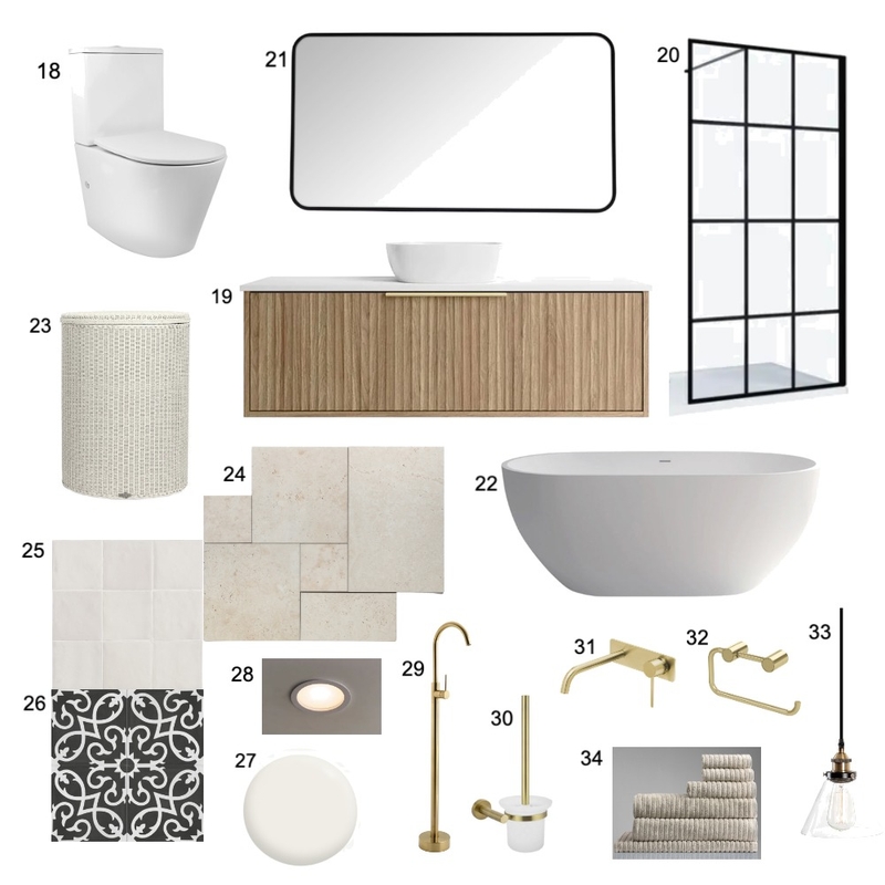 Scandi Sanctuary Bathroom Mood Board by Jaspa_Interior on Style Sourcebook