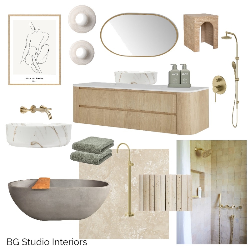 Bathroom Retreat Mood Board by BG Studio Interiors on Style Sourcebook