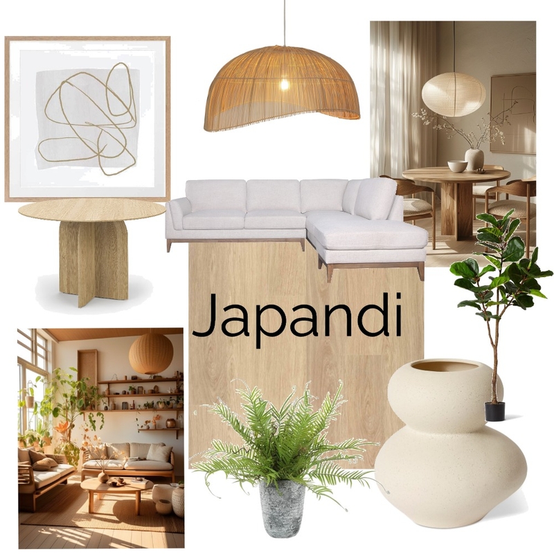 Japandi Mood Board Mood Board by dajahwood on Style Sourcebook