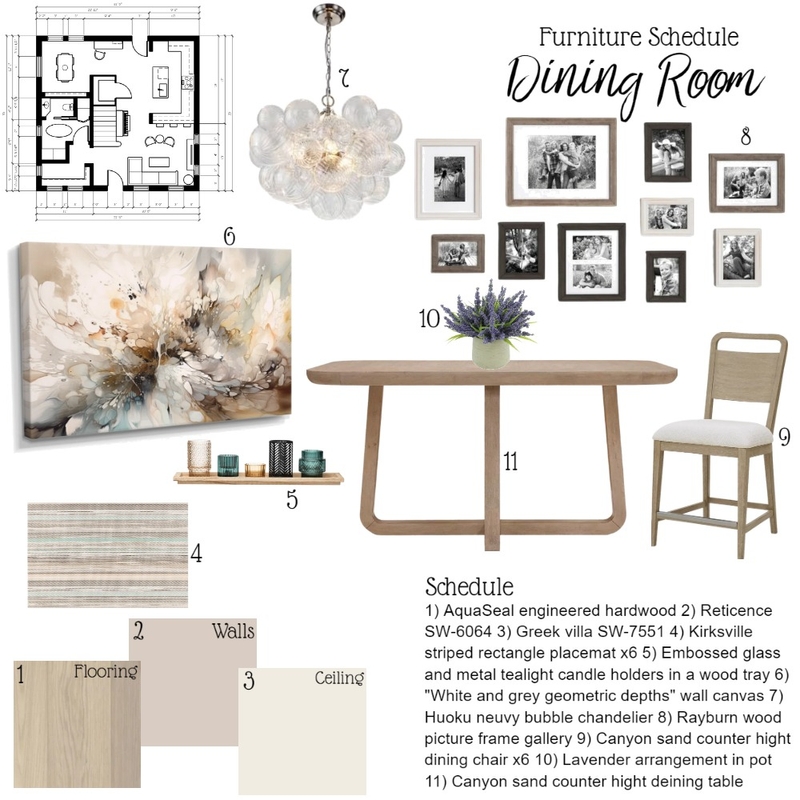 IDI Module 9 (Dining Room) Mood Board by Molilly on Style Sourcebook