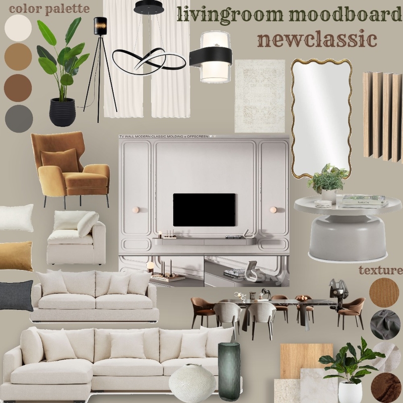 livingroom moodboard newclassic 2 Mood Board by ALAA712 on Style Sourcebook