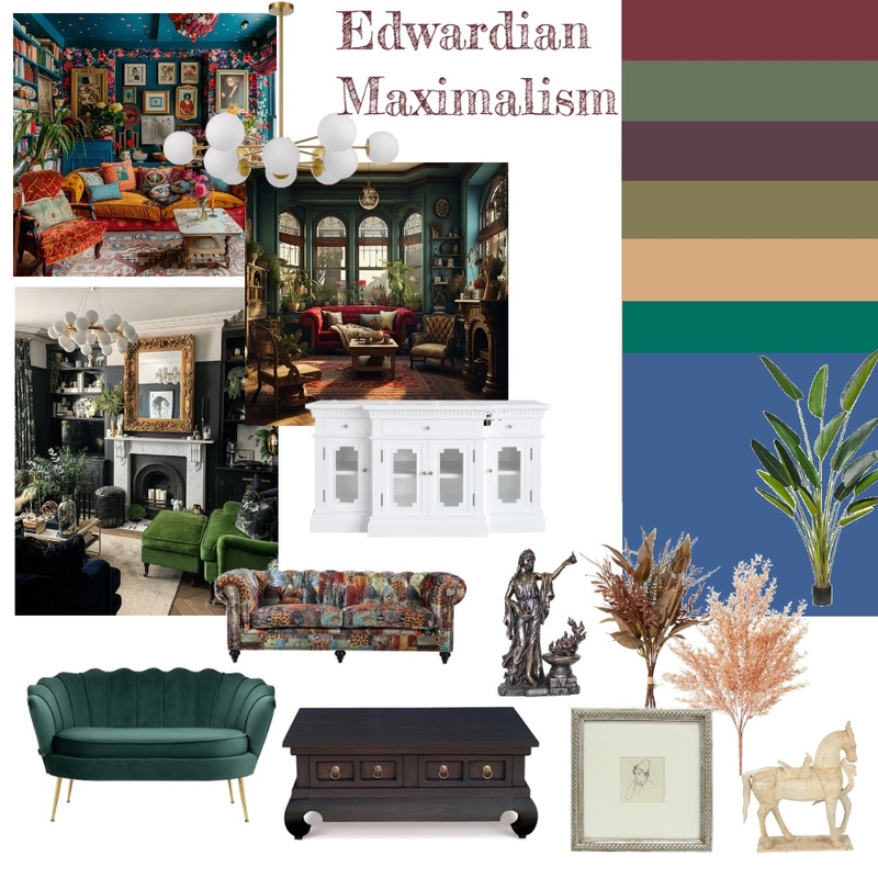 Edwardian Maximilism Mood Board by H34th3r on Style Sourcebook