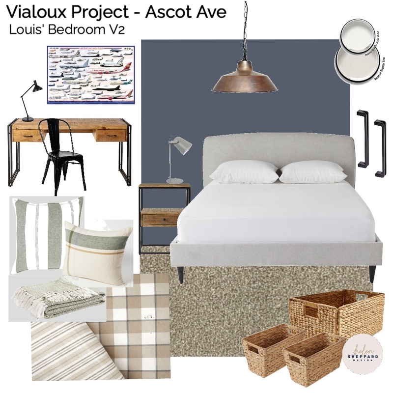 Louis' Bedroom V2 Mood Board by Helen Sheppard on Style Sourcebook