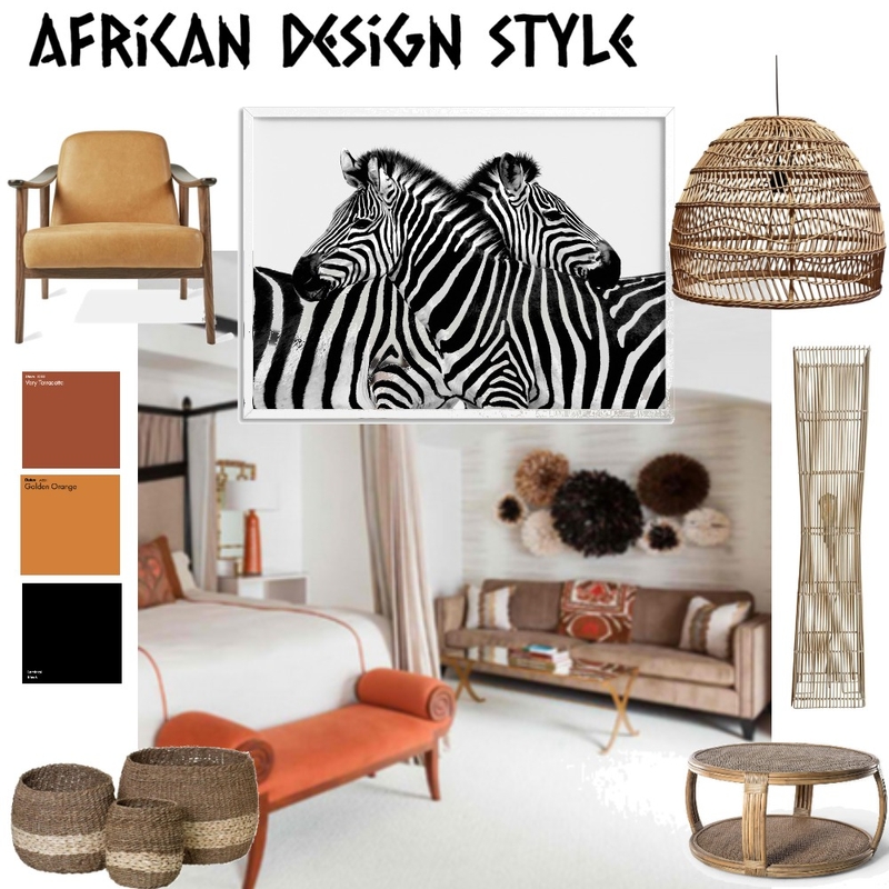 African Design Style Mood Board by LizzyJ on Style Sourcebook